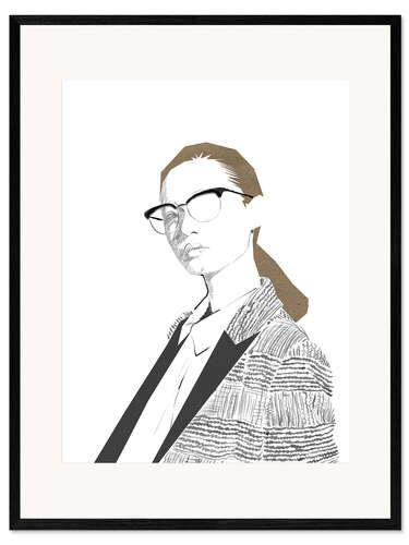 Gerahmter Kunstdruck Mode-Illustration IV
