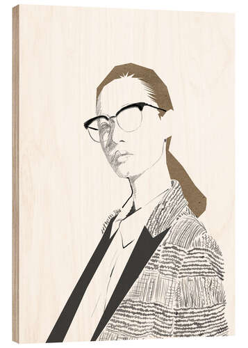 Wood print Fashion Illustration IV