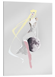 Gallery print Girl on the moon