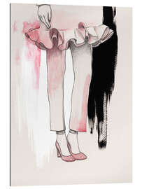 Galleritryk Fashion illustration Pink shoes