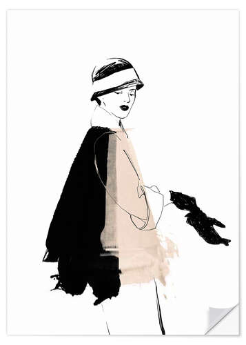 Wall sticker Fashion illustration 1920s