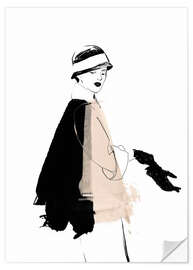 Wall sticker Fashion illustration 1920s