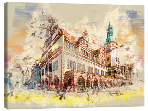 Canvas print Leipzig Old Town Hall