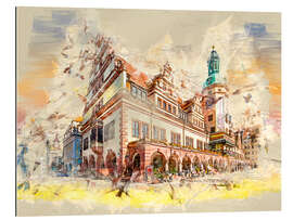 Tableau en plexi-alu Leipzig Old Town Hall