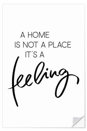 Wandsticker A home is...