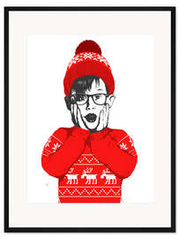 Gerahmter Kunstdruck Allein zuhaus