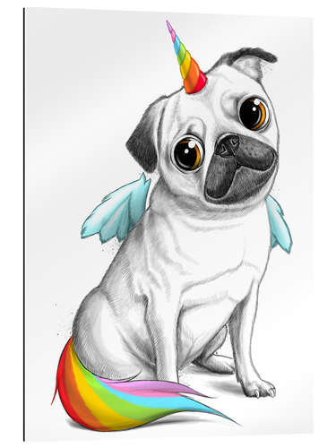 Gallery print Pug unicorn