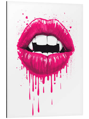 Tableau en aluminium Bouche de vampire