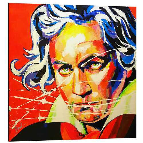 Tableau en aluminium Ludwig van Beethoven