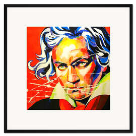 Gerahmter Kunstdruck Ludwig van Beethoven