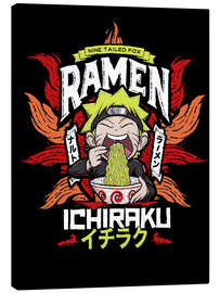 Canvas print  Naruto eating a bowl of ramen - Barrett Biggers