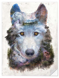 Selvklebende plakat Wolf Pack