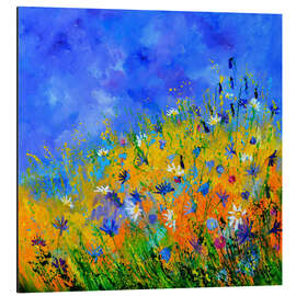 Magnettafel Wildblumen im Getreidefeld