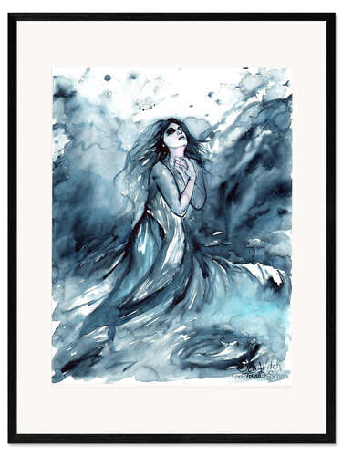 Ingelijste kunstdruk Sea Witch