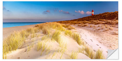 Selvklebende plakat Dunes at the North Sea