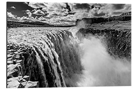 Cuadro de aluminio Dettifoss on Iceland (monochrome)