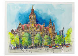 Magnettafel Leipzig – Neues Rathaus