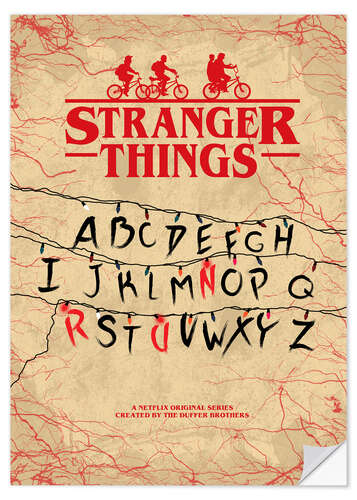 Wandsticker Stranger Things (Englisch)