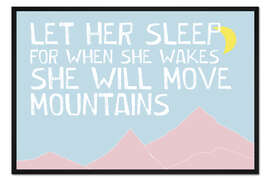 Gerahmter Kunstdruck Let her sleep