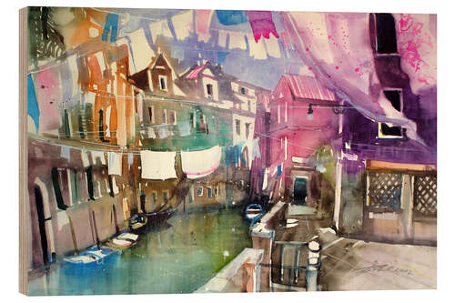 Hout print Venice, Rio Riello