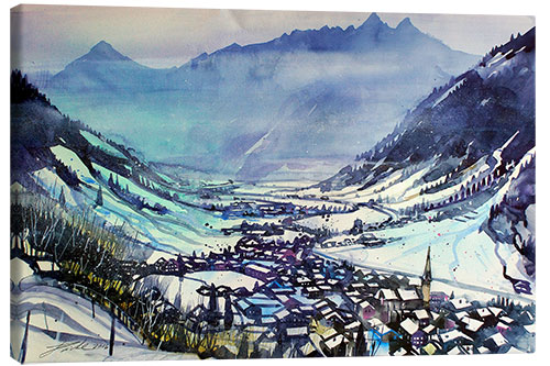 Canvas print Rauris in winter