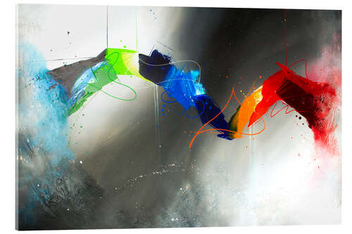 Acrylic print Colorful lines
