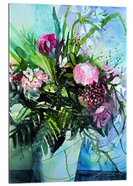 Tableau en plexi-alu Bouquet with peony