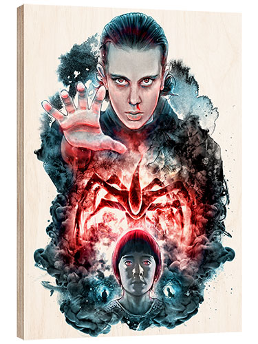 Wood print Stranger Things 2