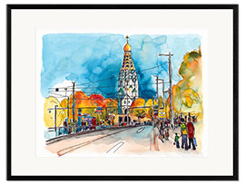 Framed art print Leipzig Russian Memorial Church