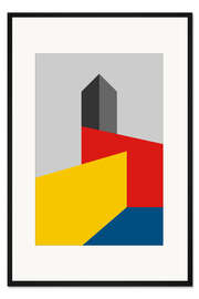 Gerahmter Kunstdruck Bauhausturm