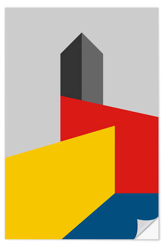 Selvklebende plakat Bauhaus tower