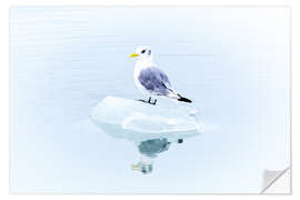 Vinilo para la pared Seegull Piece of Glacier