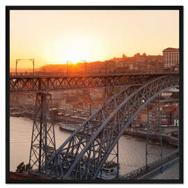 Gerahmter Kunstdruck Ponte Dom Luis I., Porto