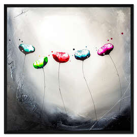 Gerahmter Kunstdruck Blüten