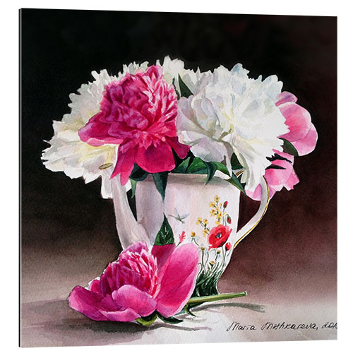 Gallery print Porcelain and peonies