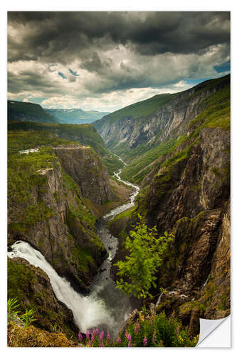 Selvklebende plakat Vøringfossen