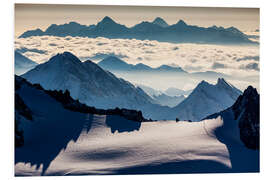 Print på skumplade Alps - France