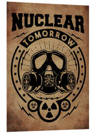 Foam board print nuclear tomorrow vintage