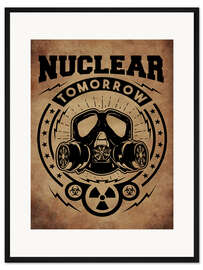 Gerahmter Kunstdruck nuclear tomorrow vintage