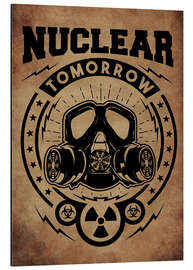 Magnettafel nuclear tomorrow vintage