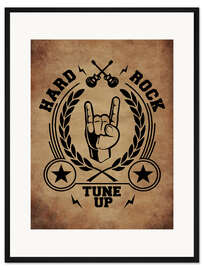 Gerahmter Kunstdruck hard rock vintage