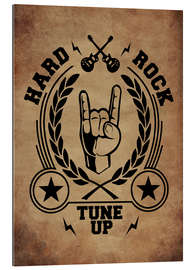 Tableau en plexi-alu Hard rock vintage