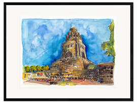Gerahmter Kunstdruck Leipzig – Völkerschlachtdenkmal