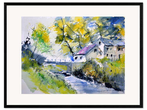 Framed art print The bridge at the creek