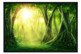 Gerahmter Kunstdruck Märchenwald