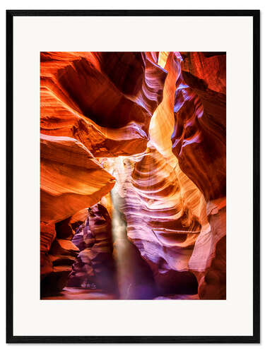 Framed art print Upper Antelope Canyon Navajo Tours