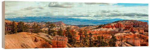 Wood print Bryce Canyon Panorama