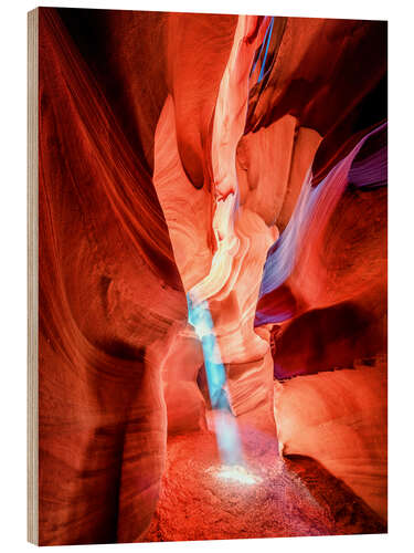 Wood print Upper Antelope Canyon Navajo Tours 2