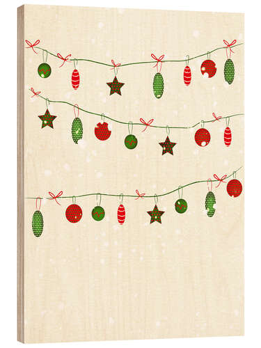 Wood print Christmas Decoration