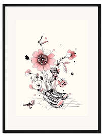 Gerahmter Kunstdruck You will never walk alone